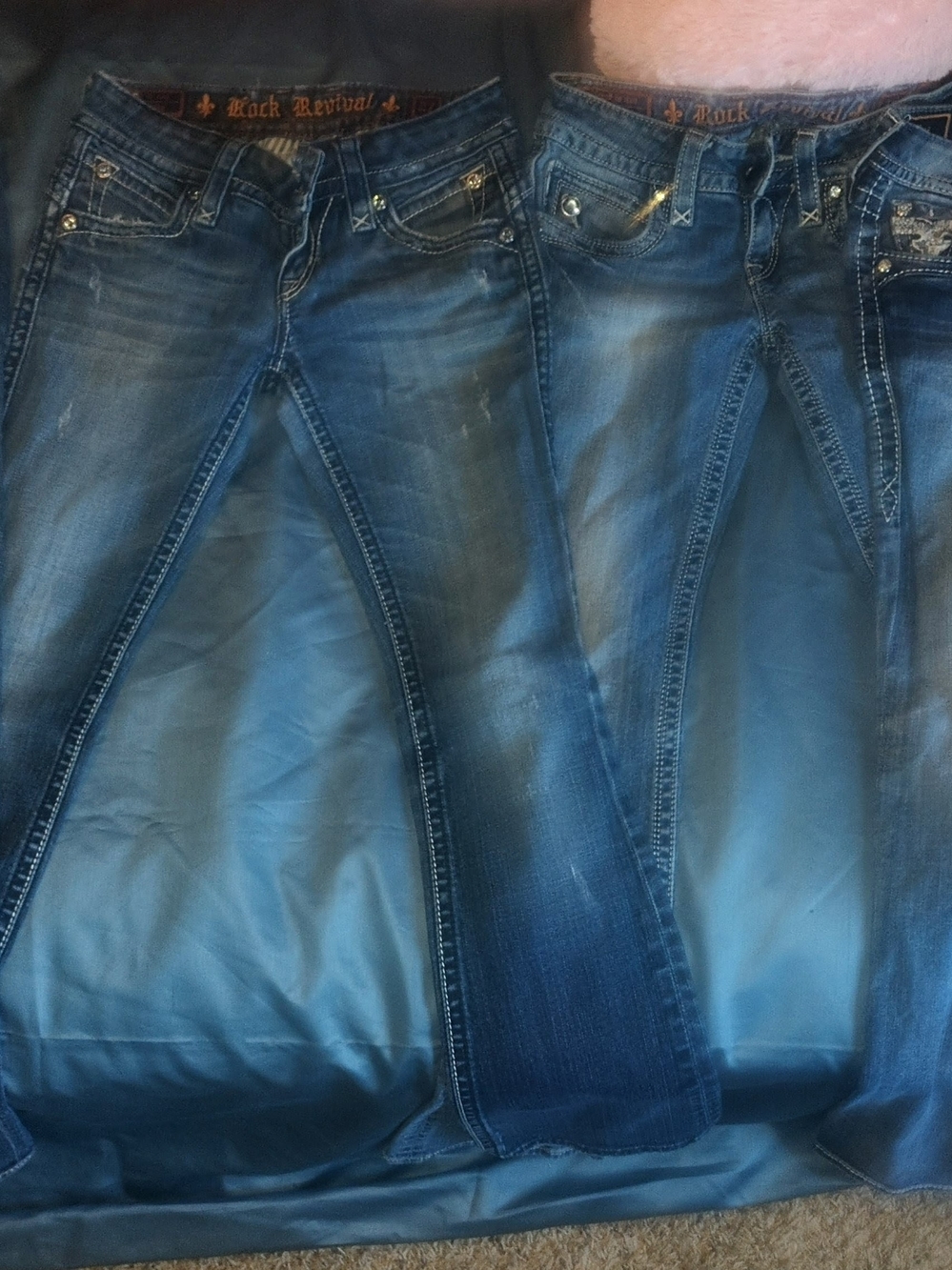 Rock Revival Women's Skinny Jeans - Faded Blue